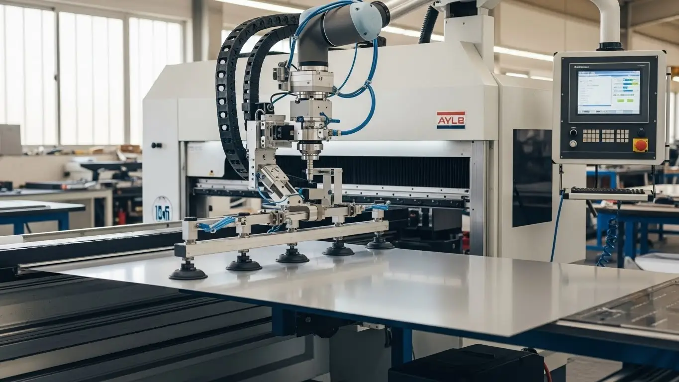 Doblado de paneles con ventosa alimentadora CNC