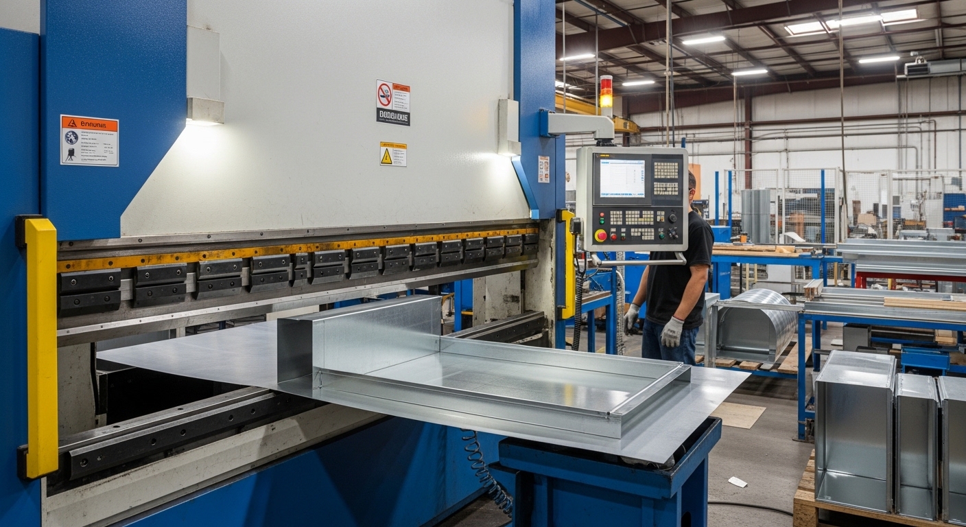 Freno de prensa CNC para fabricación de HVAC