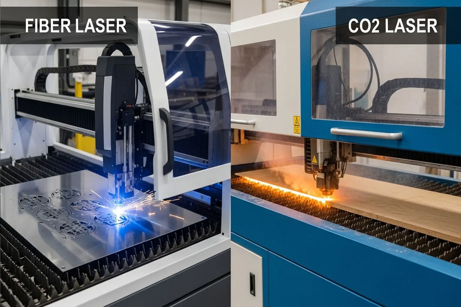 Láser de fibra vs láser CO₂: Diferencias clave y cómo elegir